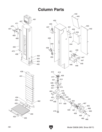 Part Diagram for G0836