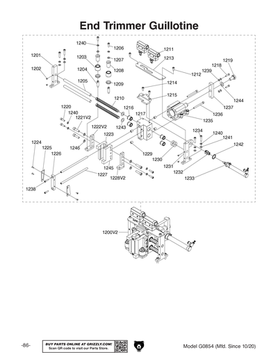 Part Diagram for G0854