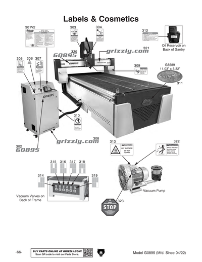Part Diagram for G0895