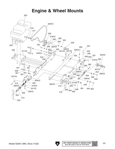 Part Diagram for G0901
