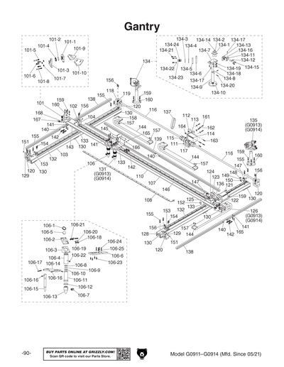 Part Diagram for G0913