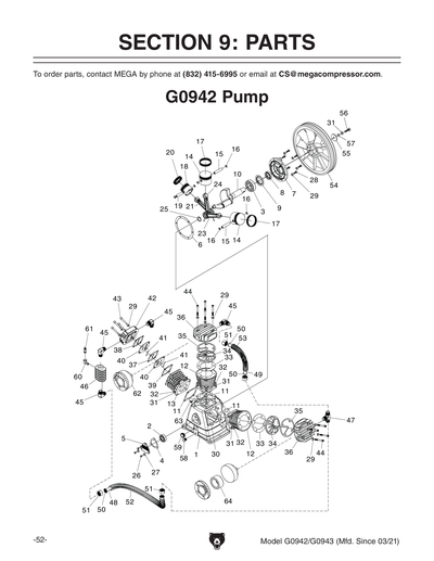 Part Diagram for G0943