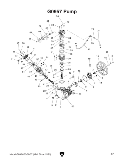 Part Diagram for G0957