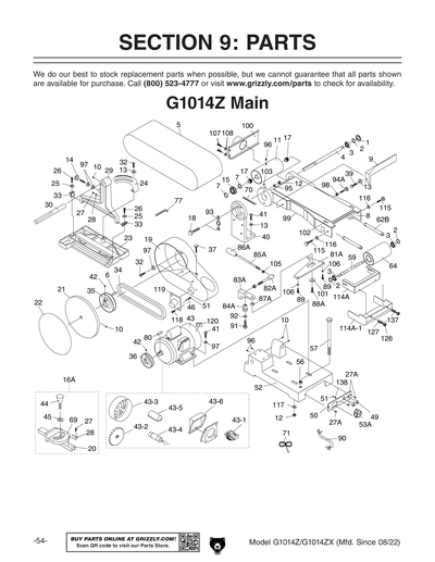 Part Diagram for G1014ZX