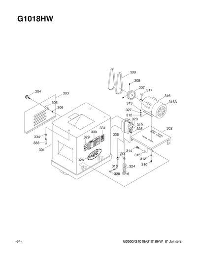 Part Diagram for G1018HW