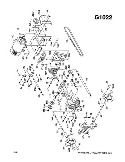 Part Diagram for G1022
