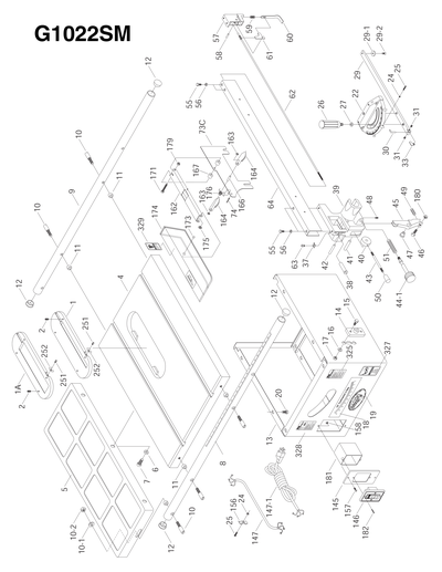 Part Diagram for G1022SM