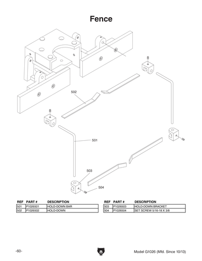 Part Diagram for G1026
