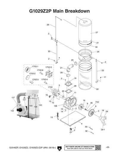 Part Diagram for G1029Z2