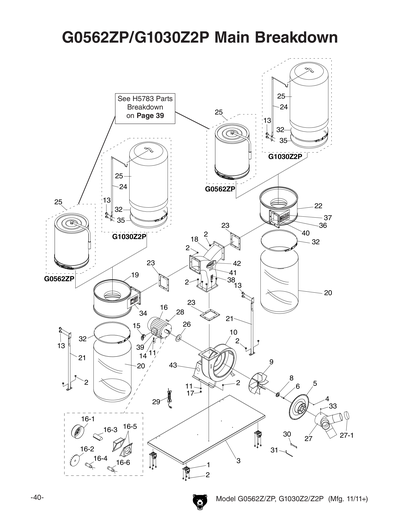 Part Diagram for G1030Z2P