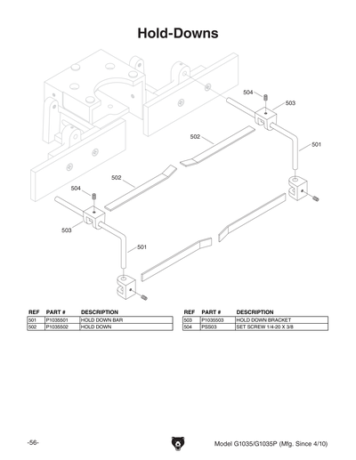 Part Diagram for G1035P