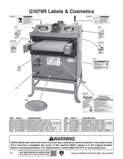 Part Diagram for G1079R