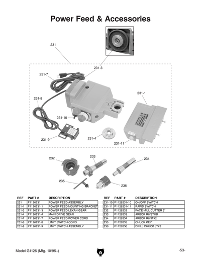 Part Diagram for G1126