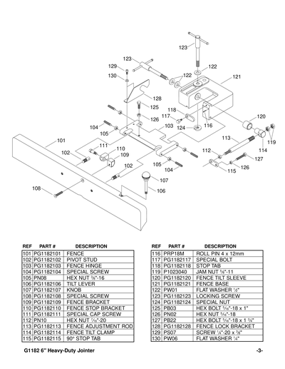 Part Diagram for G1182