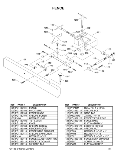Part Diagram for G1182Z