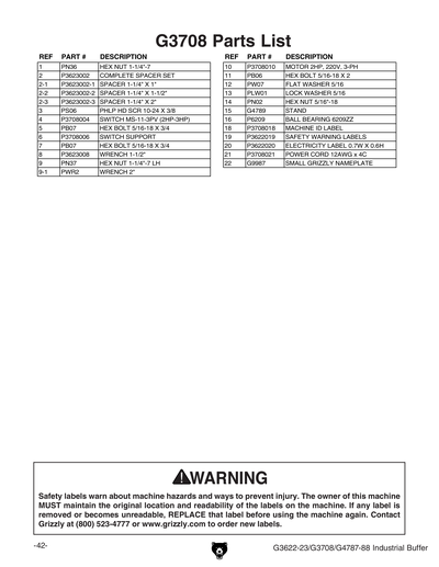 Part Diagram for G3708