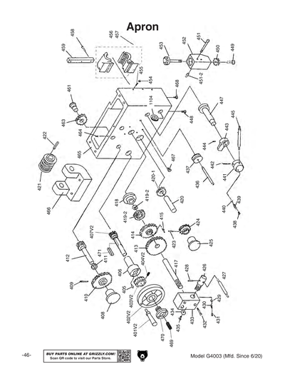 Part Diagram for G4003