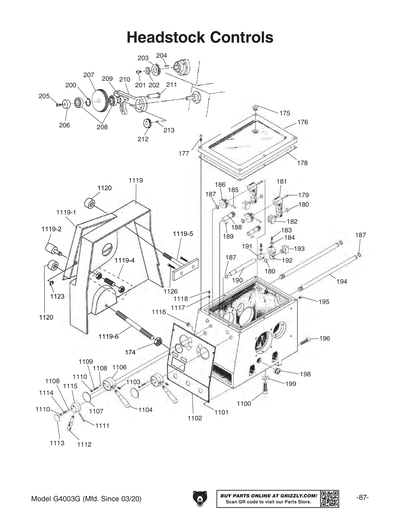 Part Diagram for G4003G