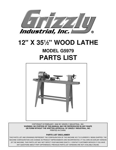 Part Diagram for G5979