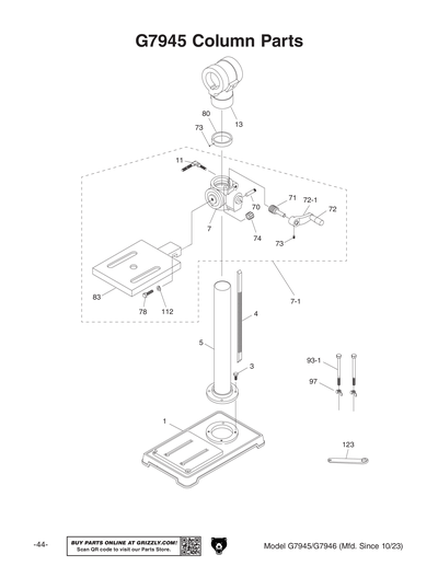 Part Diagram for G7945