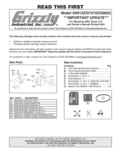 Part Diagram for G8622
