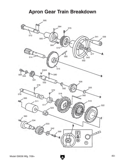 Part Diagram for G9036