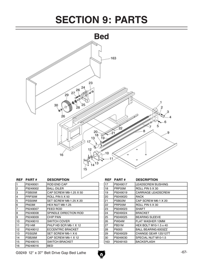 Part Diagram for G9249