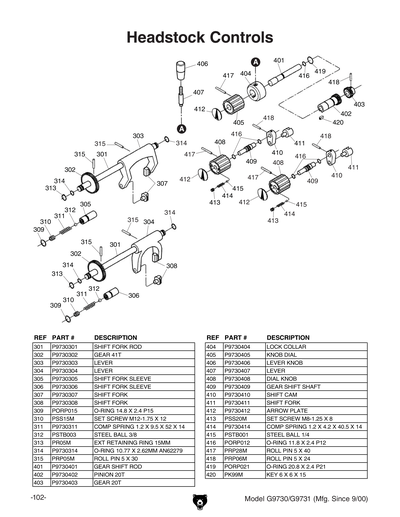 Part Diagram for G9730
