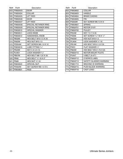 Part Diagram for G9859