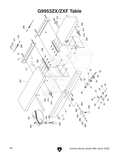 Part Diagram for G9860ZX