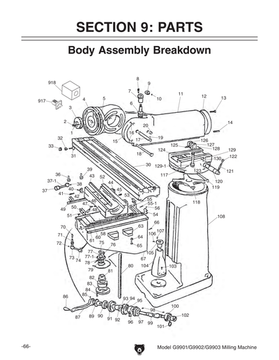 Part Diagram for G9901