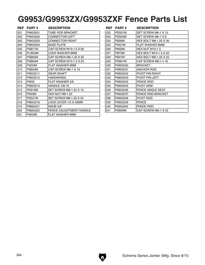 Part Diagram for G9953