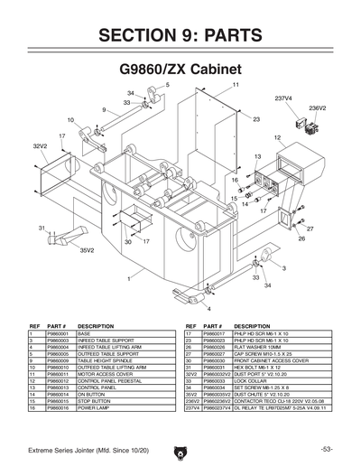 Part Diagram for G9953ZX