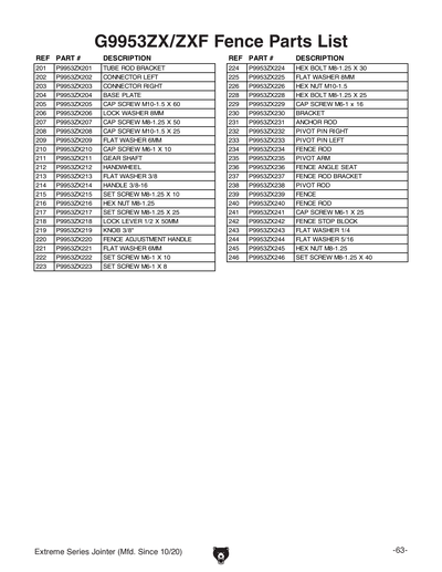 Part Diagram for G9953ZXF