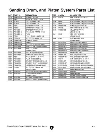 Parts for G9962ZX 24