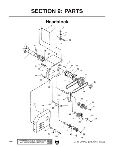 Parts for G9972Z 11