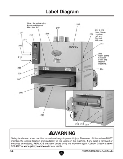 Part Diagram for G9980