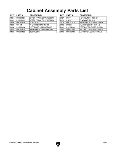 Part Diagram for G9980