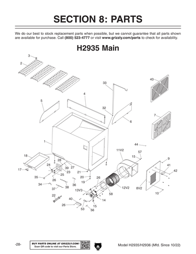 Part Diagram for H2935