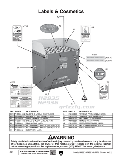 Part Diagram for H2935