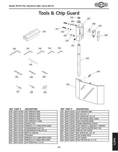 Part Diagram for M1116