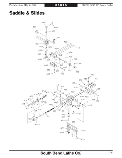 Part Diagram for SB1002