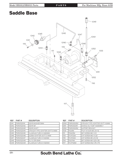 Part Diagram for SB1012