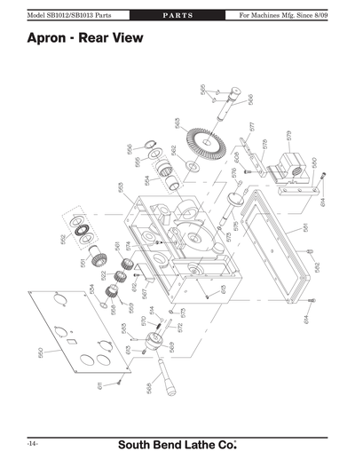 Part Diagram for SB1013