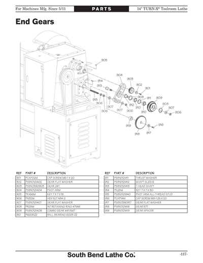 Part Diagram for SB1039F