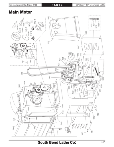 Part Diagram for SB1050