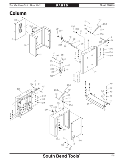 Part Diagram for SB1118