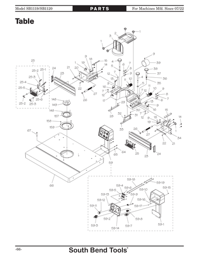 Part Diagram for SB1119