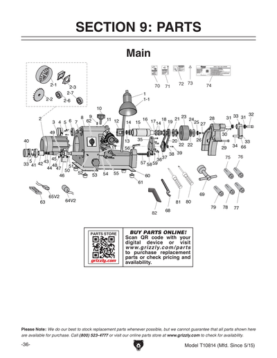 Part Diagram for T10814
