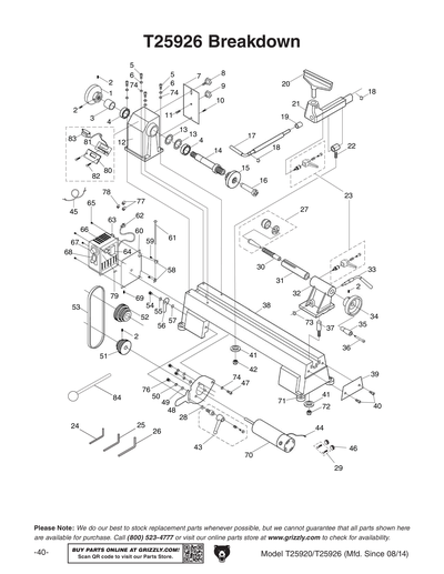 Parts for T25926 10